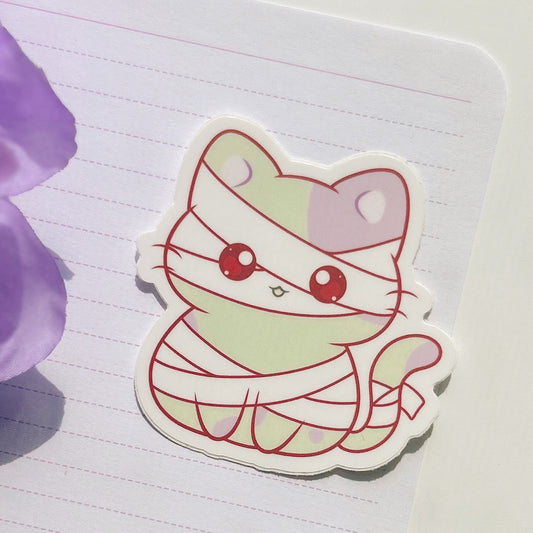 Mummy Cat Sticker